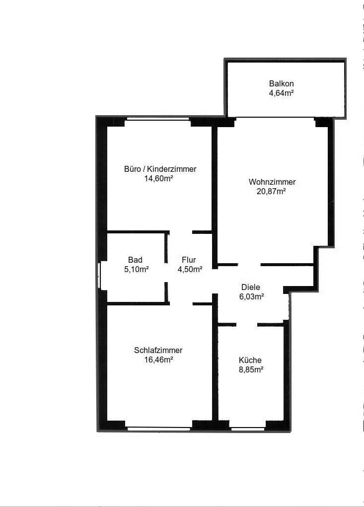 Prenájom bytu 3-izbový 82 m², Otto-Brenner-Straße 144, Bielefeld, Severné Porýnie - Westfálsko Prenájom bytu 3-izbový 82 m², Otto-Brenner-Straße 144, Bielefeld, Severné Porýnie - Westfálsko