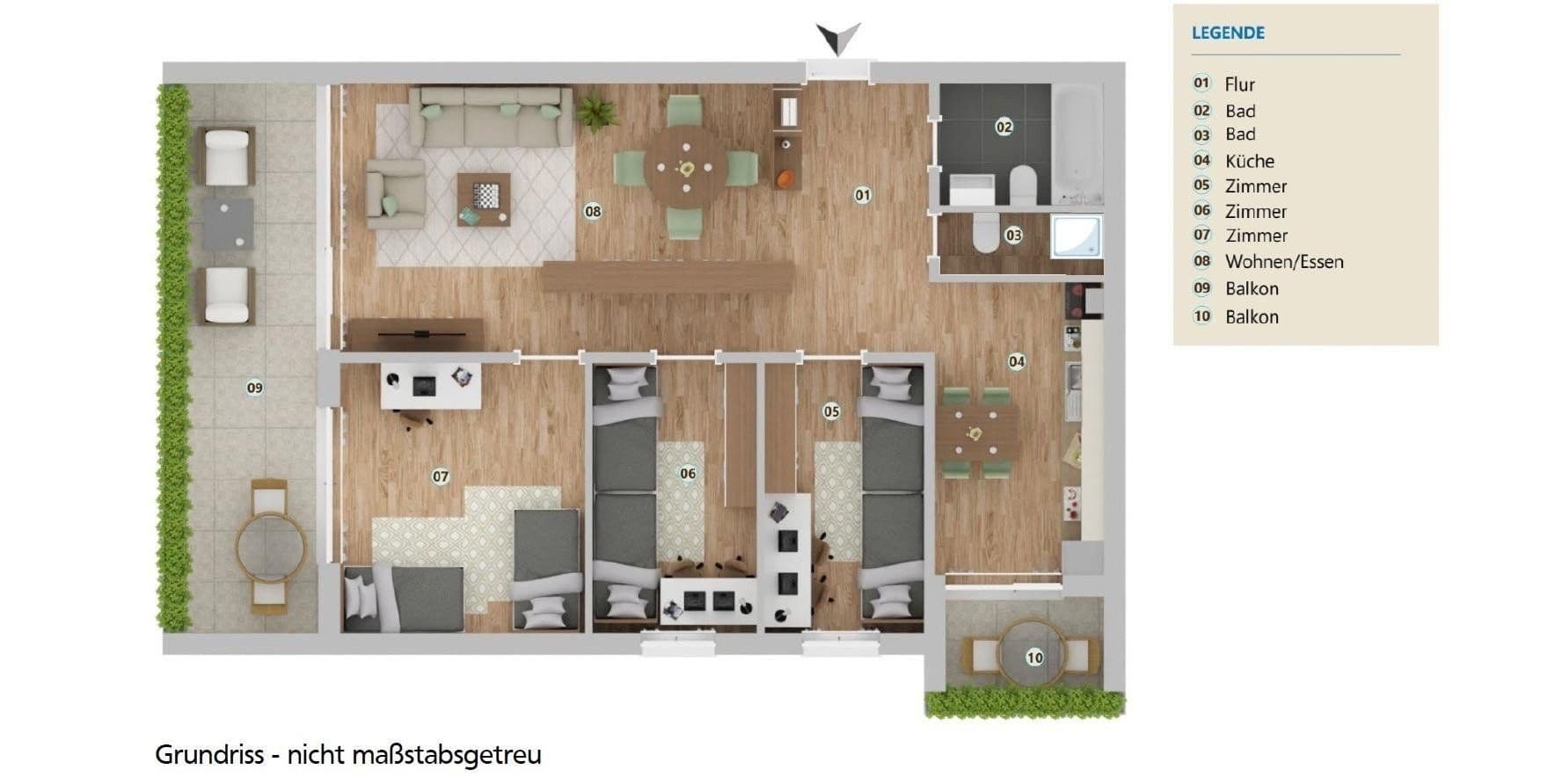 Predaj bytu 4-izbový 84 m², Berliner Straße 35, Ingolstadt, Bavorsko Predaj bytu 4-izbový 84 m², Berliner Straße 35, Ingolstadt, Bavorsko