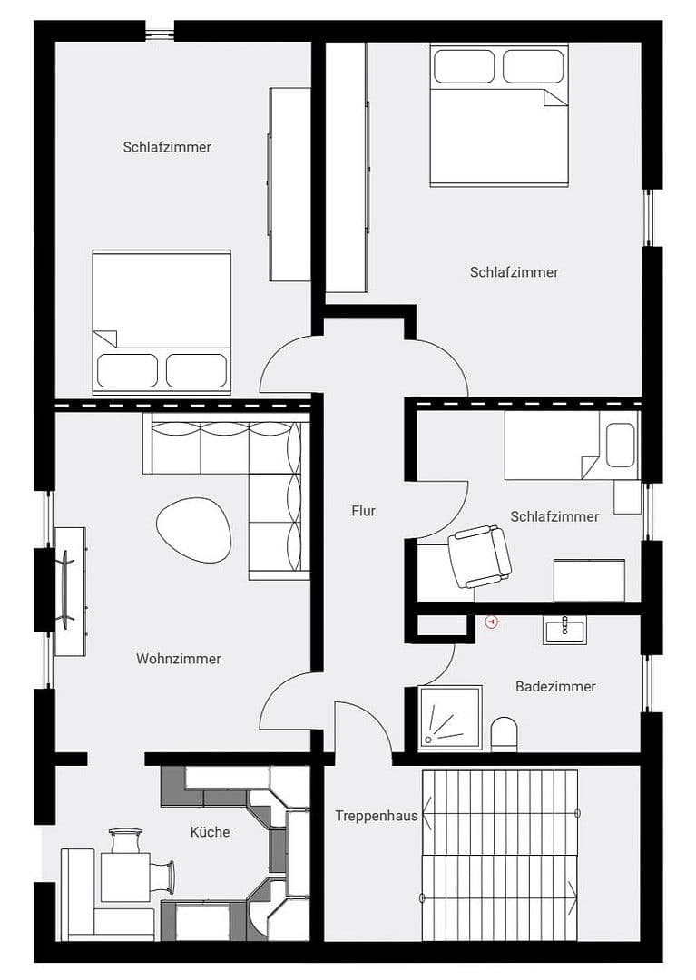 Prenájom bytu 4-izbový 84 m², Oschatz, Sasko Prenájom bytu 4-izbový 84 m², Oschatz, Sasko