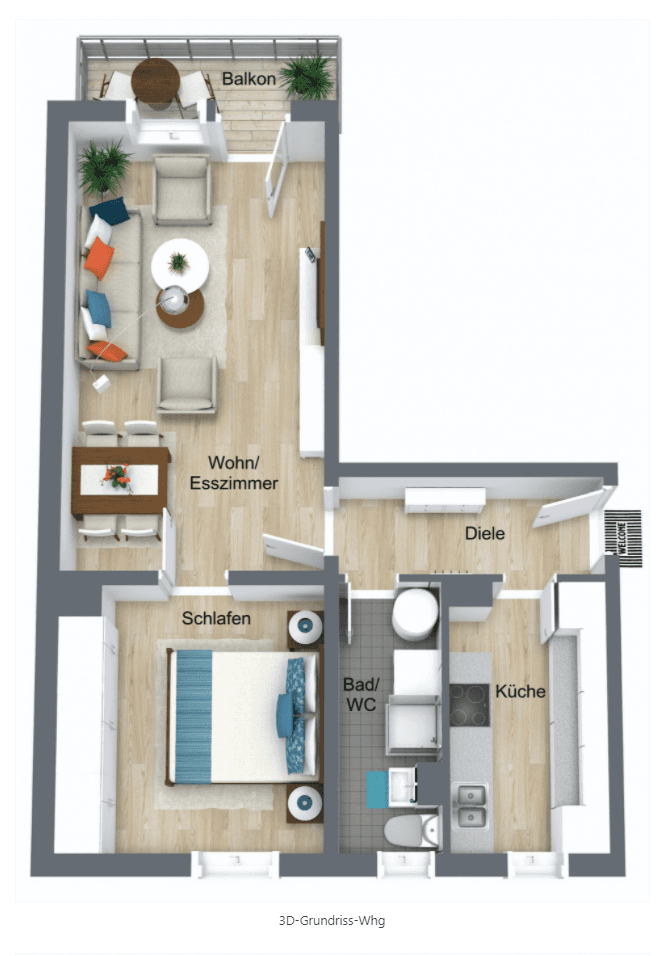 Prenájom bytu 2-izbový 49 m², Glashütte, Sasko Prenájom bytu 2-izbový 49 m², Glashütte, Sasko
