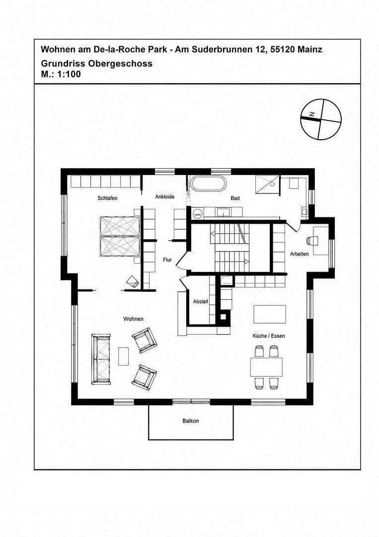 Prenájom bytu 3-izbový 126 m², Am Suderbrunnen 12, Mainz, Porýnie-Falcko Prenájom bytu 3-izbový 126 m², Am Suderbrunnen 12, Mainz, Porýnie-Falcko