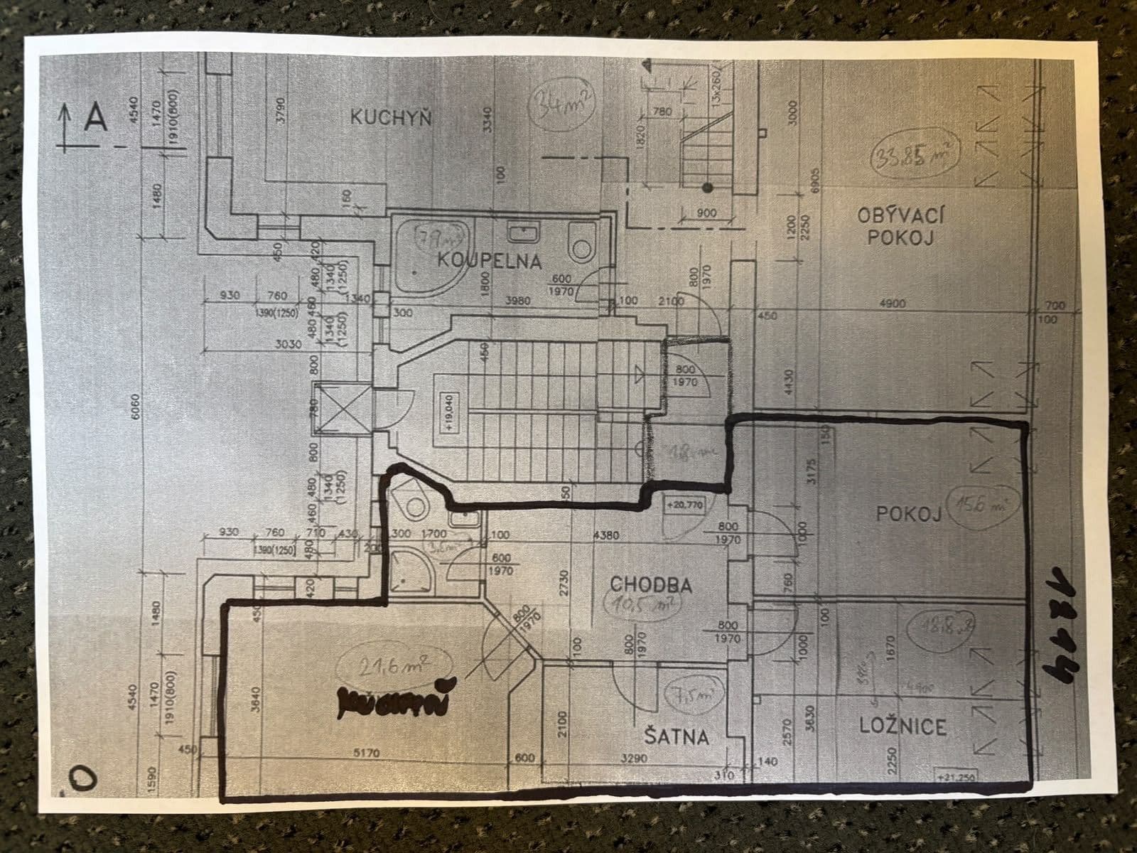 Prenájom bytu 3-izbový 79 m², Milešovská, Praha, Praha Prenájom bytu 3-izbový 79 m², Milešovská, Praha, Praha