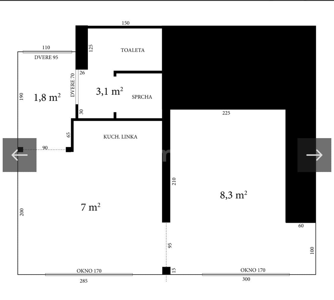 Prenájom bytu 1-izbový 21 m², Dělnická, Praha, Praha Prenájom bytu 1-izbový 21 m², Dělnická, Praha, Praha