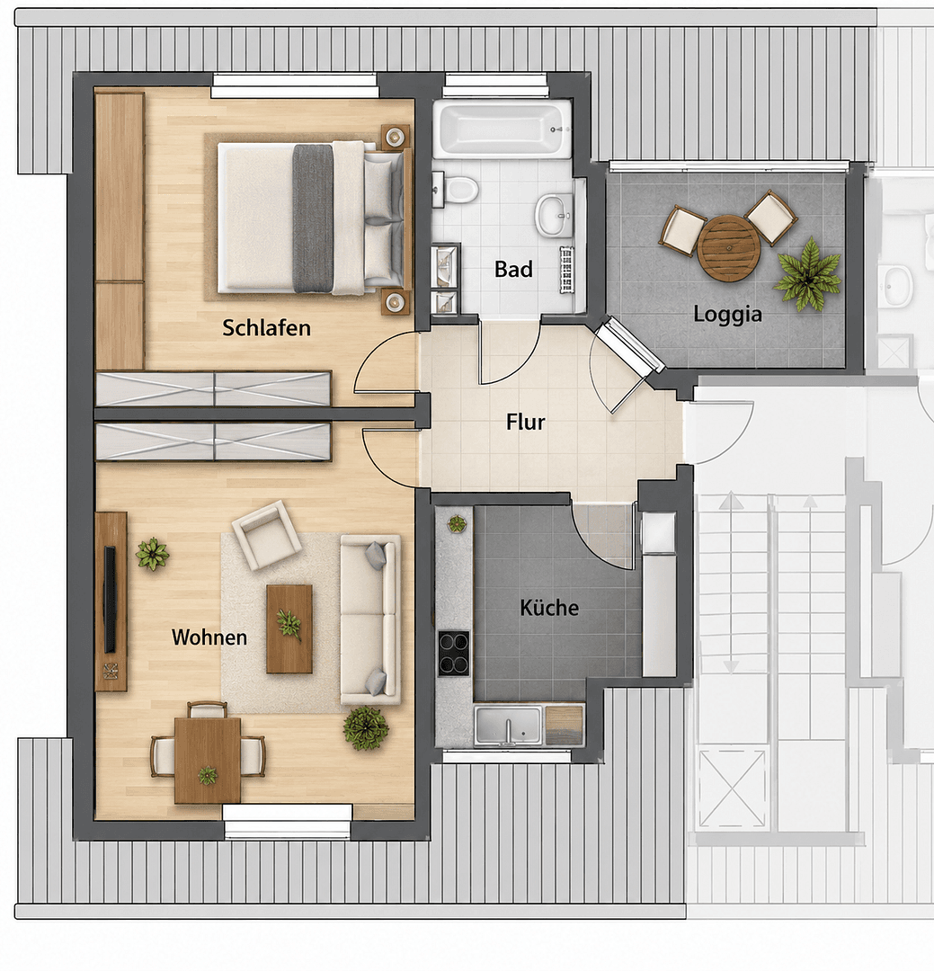 Prenájom bytu 2-izbový 55 m², Schützenstrasse 77, Herten, Severné Porýnie - Westfálsko Prenájom bytu 2-izbový 55 m², Schützenstrasse 77, Herten, Severné Porýnie - Westfálsko