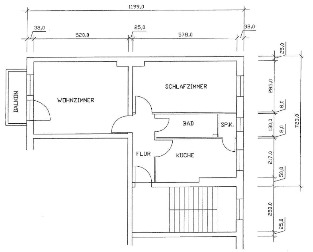 Prenájom bytu 2-izbový 65 m², Kurstraße 10, Berlin Spandau, Berlín Prenájom bytu 2-izbový 65 m², Kurstraße 10, Berlin Spandau, Berlín
