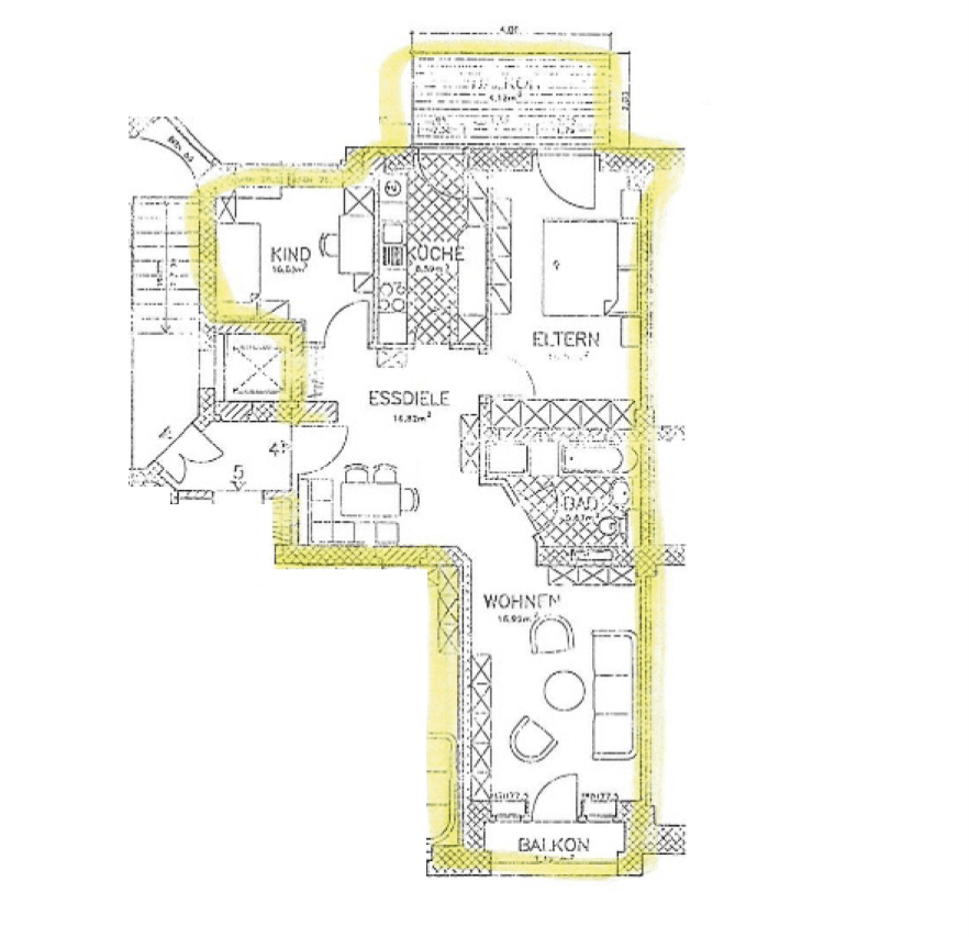 Prenájom bytu 3-izbový 79 m², Wormser Straße, Dresden, Sasko Prenájom bytu 3-izbový 79 m², Wormser Straße, Dresden, Sasko