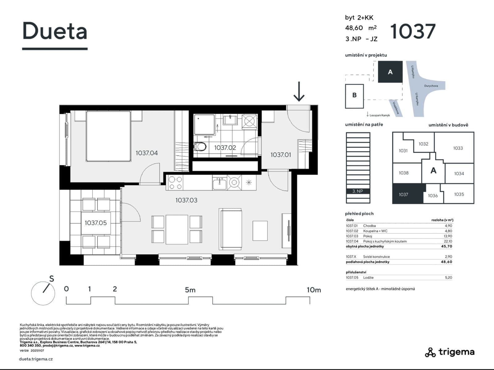 Predaj bytu 2-izbový 46 m², Vosátkova, Praha, Praha Predaj bytu 2-izbový 46 m², Vosátkova, Praha, Praha