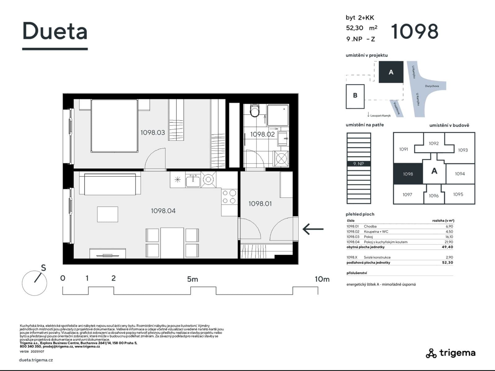 Predaj bytu 2-izbový 49 m², Vosátkova, Praha, Praha Predaj bytu 2-izbový 49 m², Vosátkova, Praha, Praha