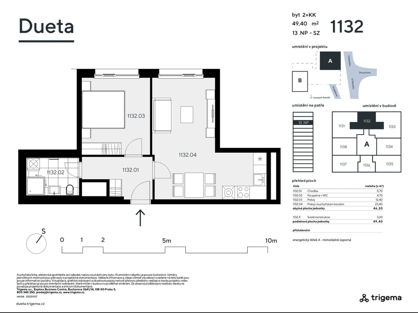 Predaj bytu 2-izbový 46 m², Vosátkova, Praha, Praha Predaj bytu 2-izbový 46 m², Vosátkova, Praha, Praha