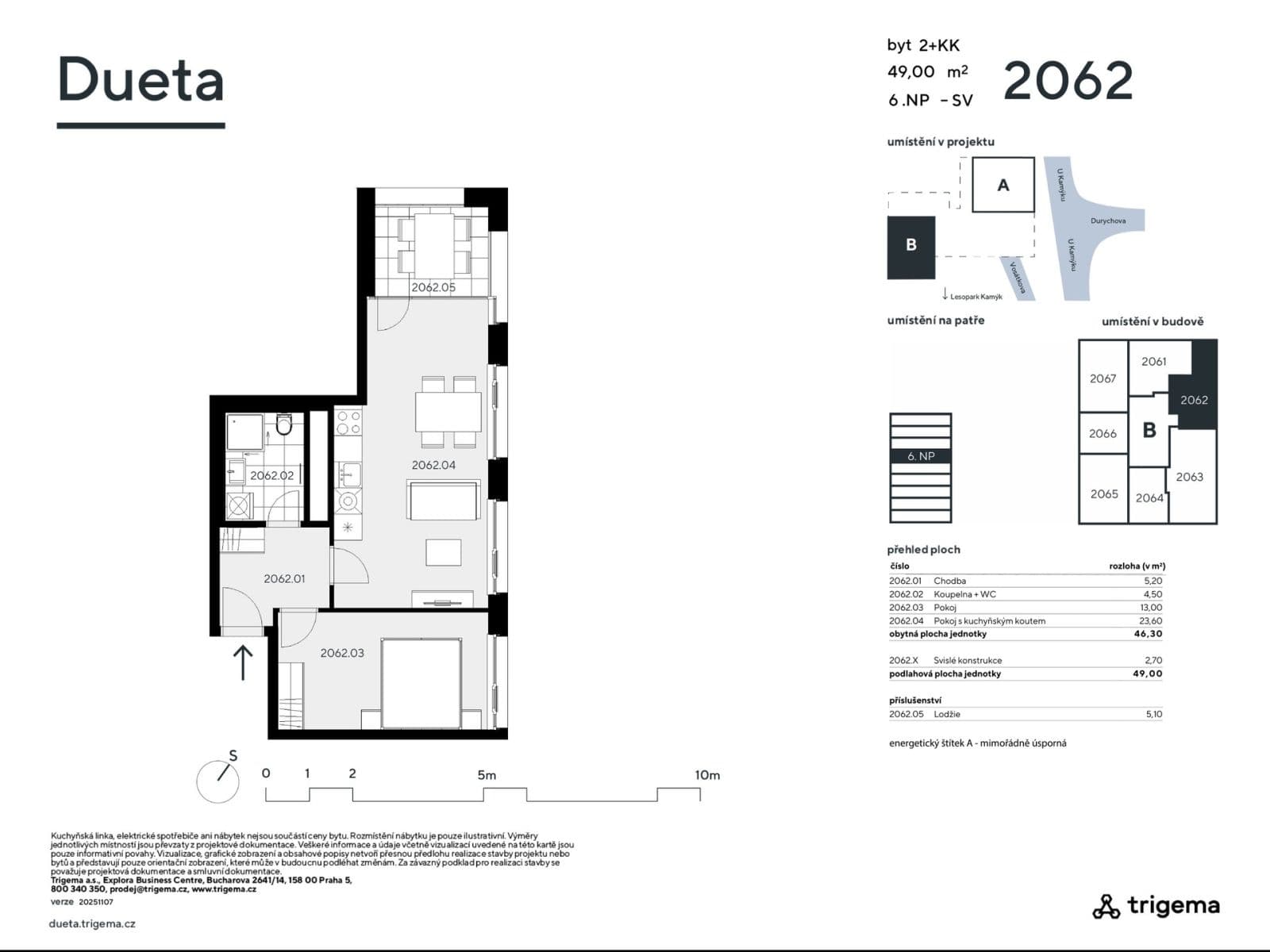 Predaj bytu 2-izbový 46 m², Vosátkova, Praha, Praha Predaj bytu 2-izbový 46 m², Vosátkova, Praha, Praha