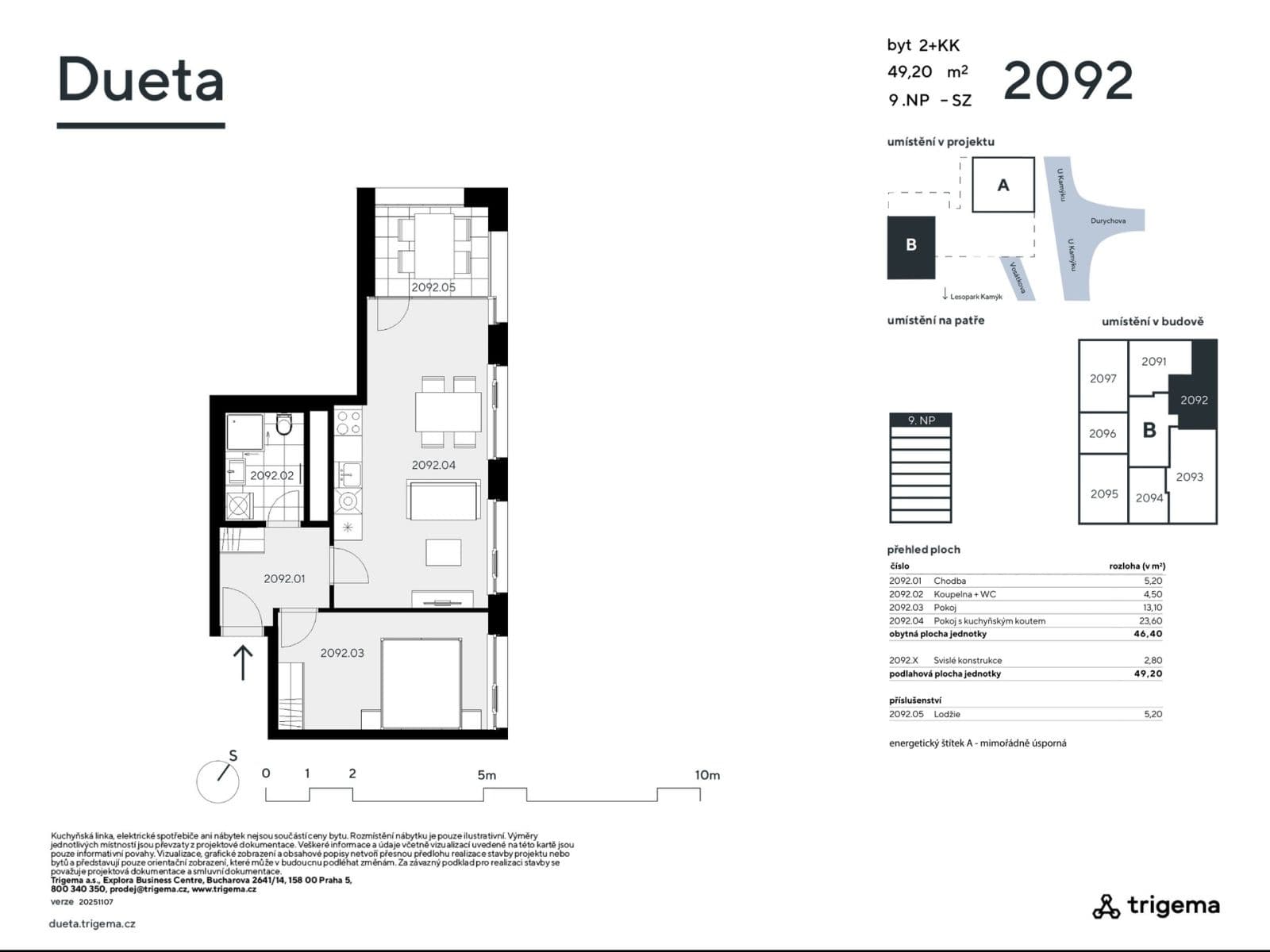 Predaj bytu 2-izbový 46 m², Vosátkova, Praha, Praha Predaj bytu 2-izbový 46 m², Vosátkova, Praha, Praha