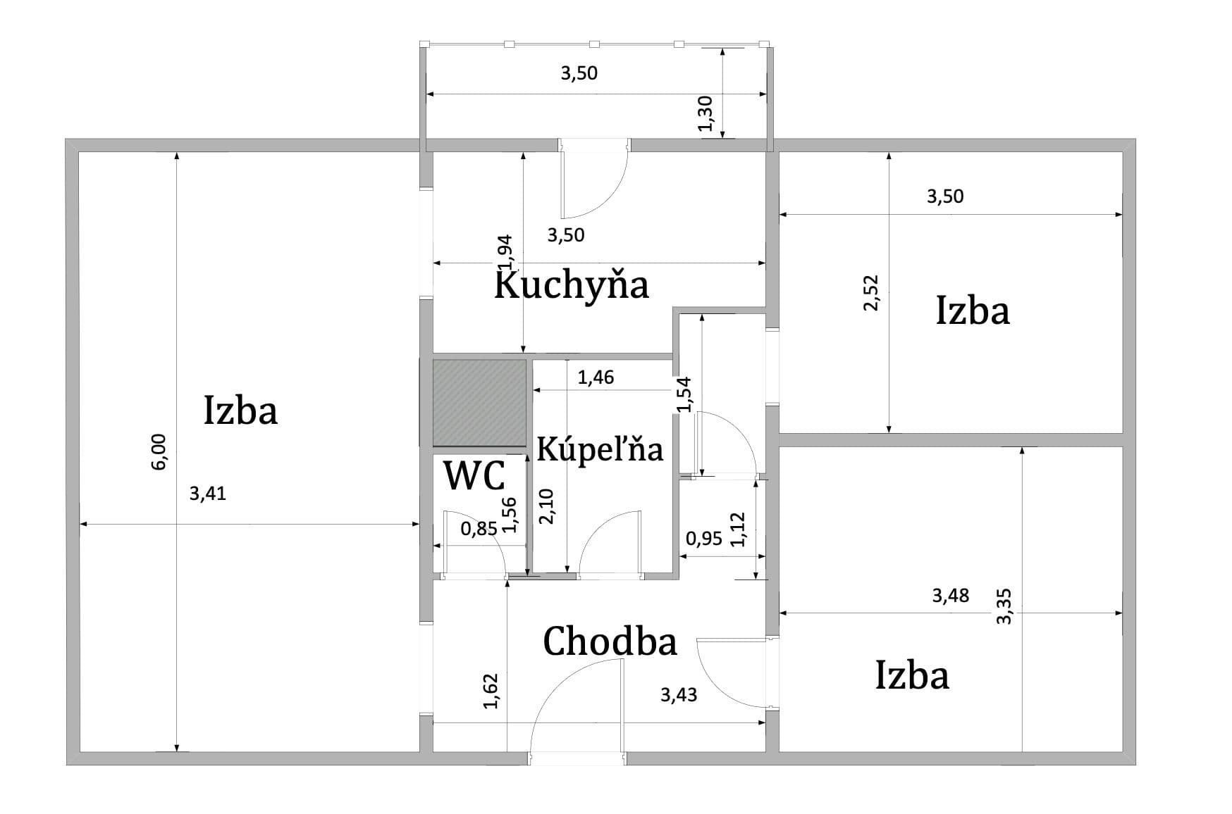 Predaj bytu 3-izbový 65 m², Na hlinách, Trnava, Trnavský kraj Predaj bytu 3-izbový 65 m², Na hlinách, Trnava, Trnavský kraj