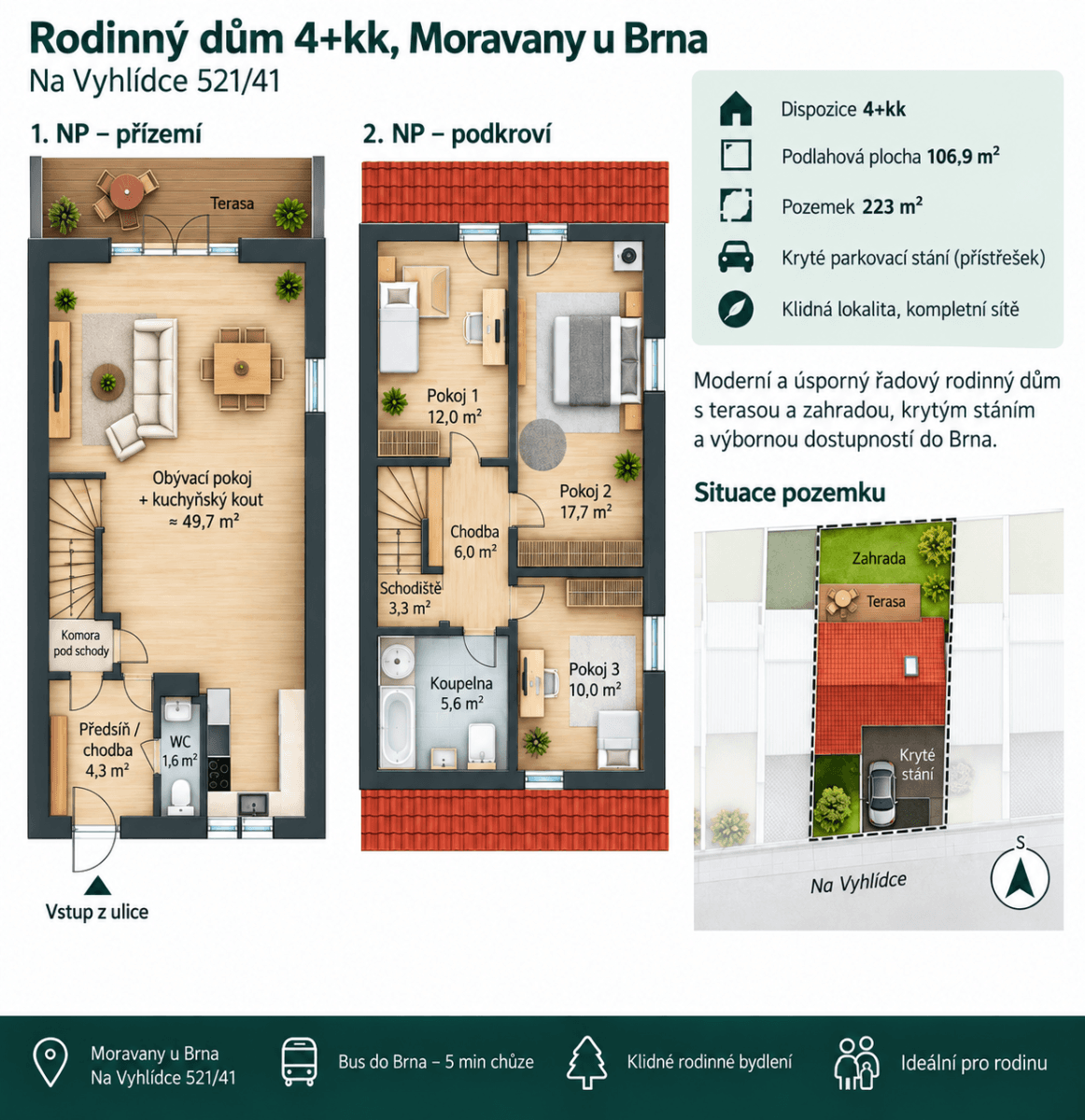 Predaj domu 107 m², pozemok 223 m², Na Vyhlídce, Moravany, Jihomoravský kraj Predaj domu 107 m², pozemok 223 m², Na Vyhlídce, Moravany, Jihomoravský kraj