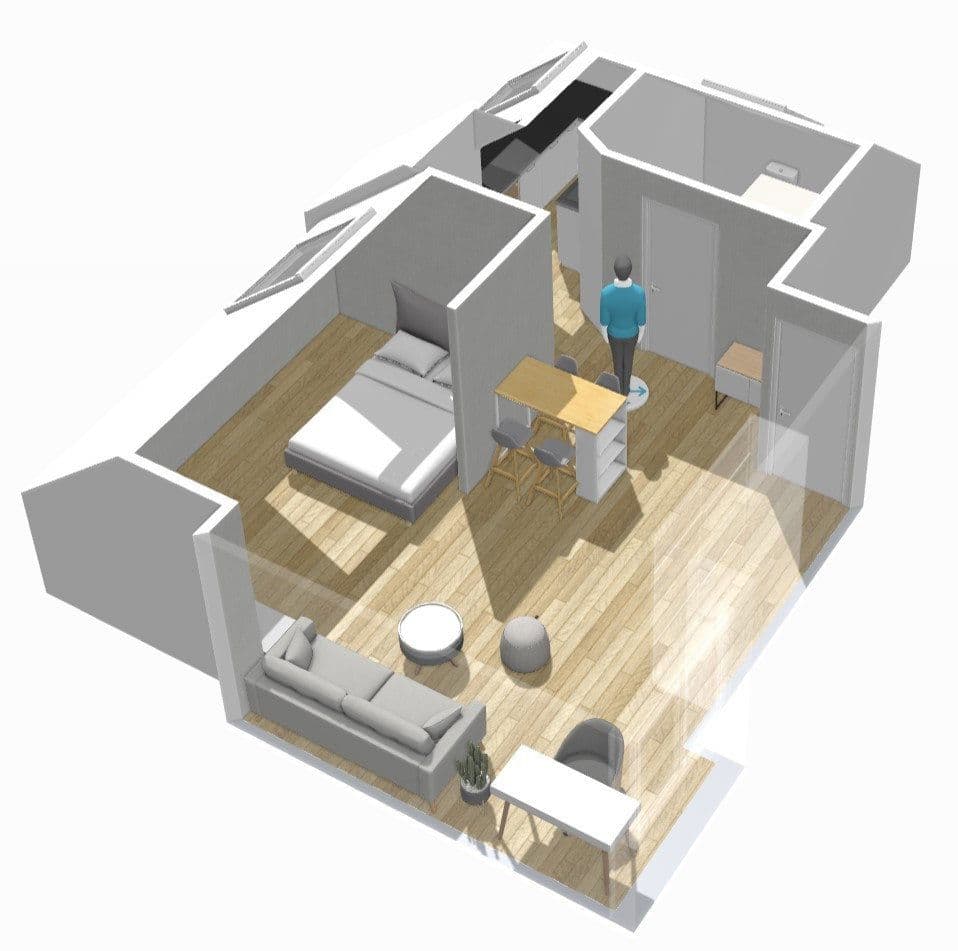 Prenájom bytu 1-izbový 40 m², Herforder Straße 209, Bielefeld, Severné Porýnie - Westfálsko Prenájom bytu 1-izbový 40 m², Herforder Straße 209, Bielefeld, Severné Porýnie - Westfálsko