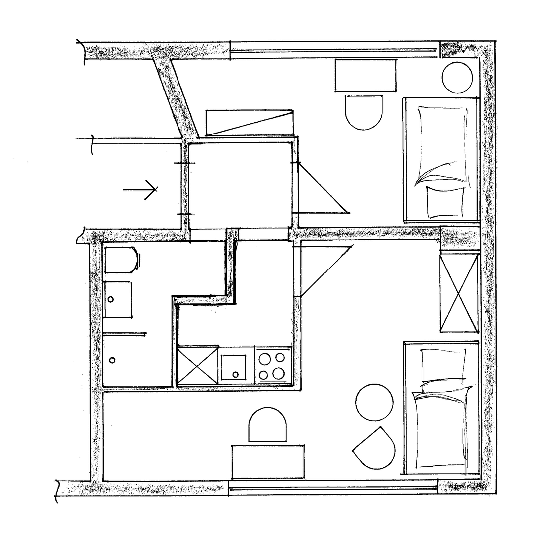 Prenájom bytu 2-izbový 34 m², Blücherstraße 8, Köln, Severné Porýnie - Westfálsko Prenájom bytu 2-izbový 34 m², Blücherstraße 8, Köln, Severné Porýnie - Westfálsko