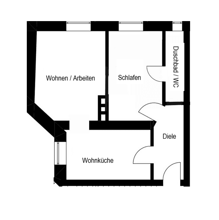 Predaj bytu 2-izbový 51 m², Schulstr. 43, München, Bavorsko Predaj bytu 2-izbový 51 m², Schulstr. 43, München, Bavorsko