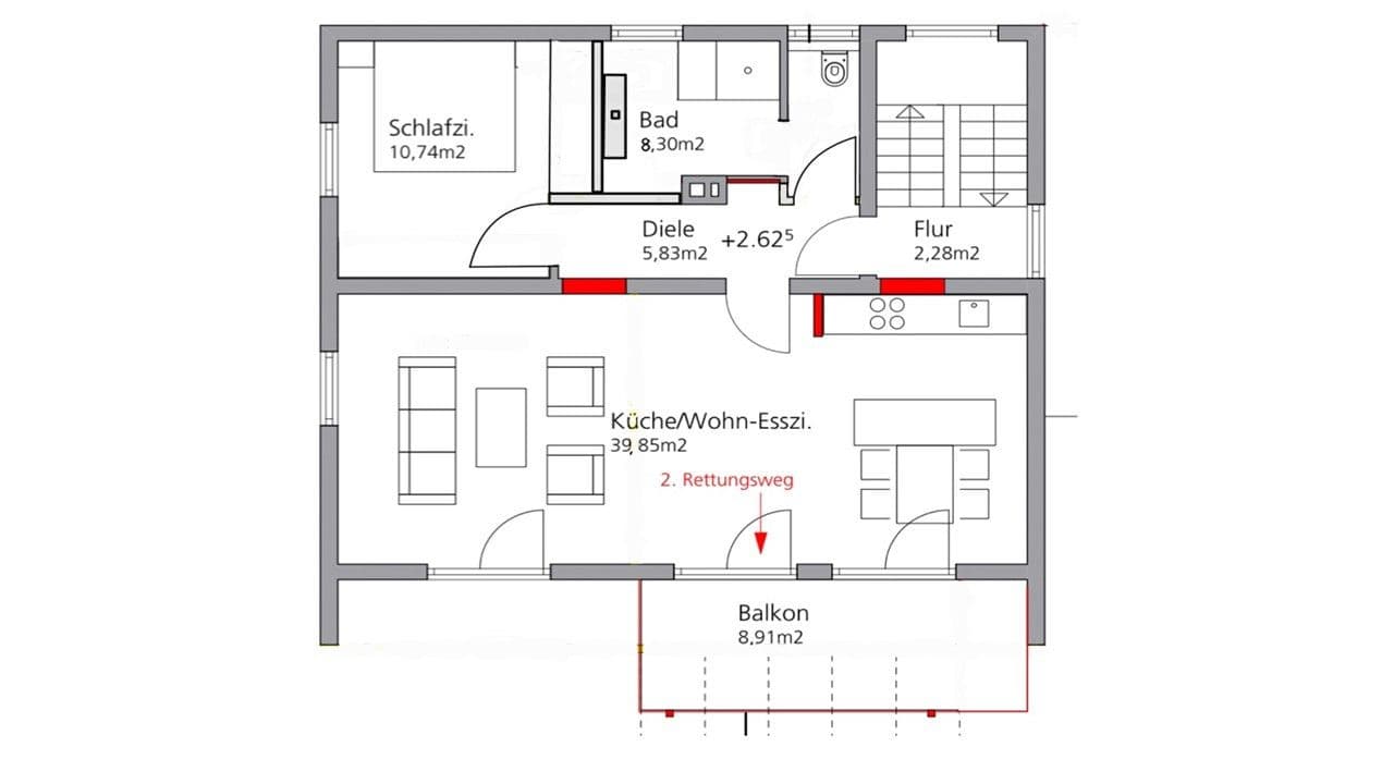 Prenájom bytu 2-izbový 71 m², Leinfelden-Echterdingen, Bádensko-Wurttembersko Prenájom bytu 2-izbový 71 m², Leinfelden-Echterdingen, Bádensko-Wurttembersko