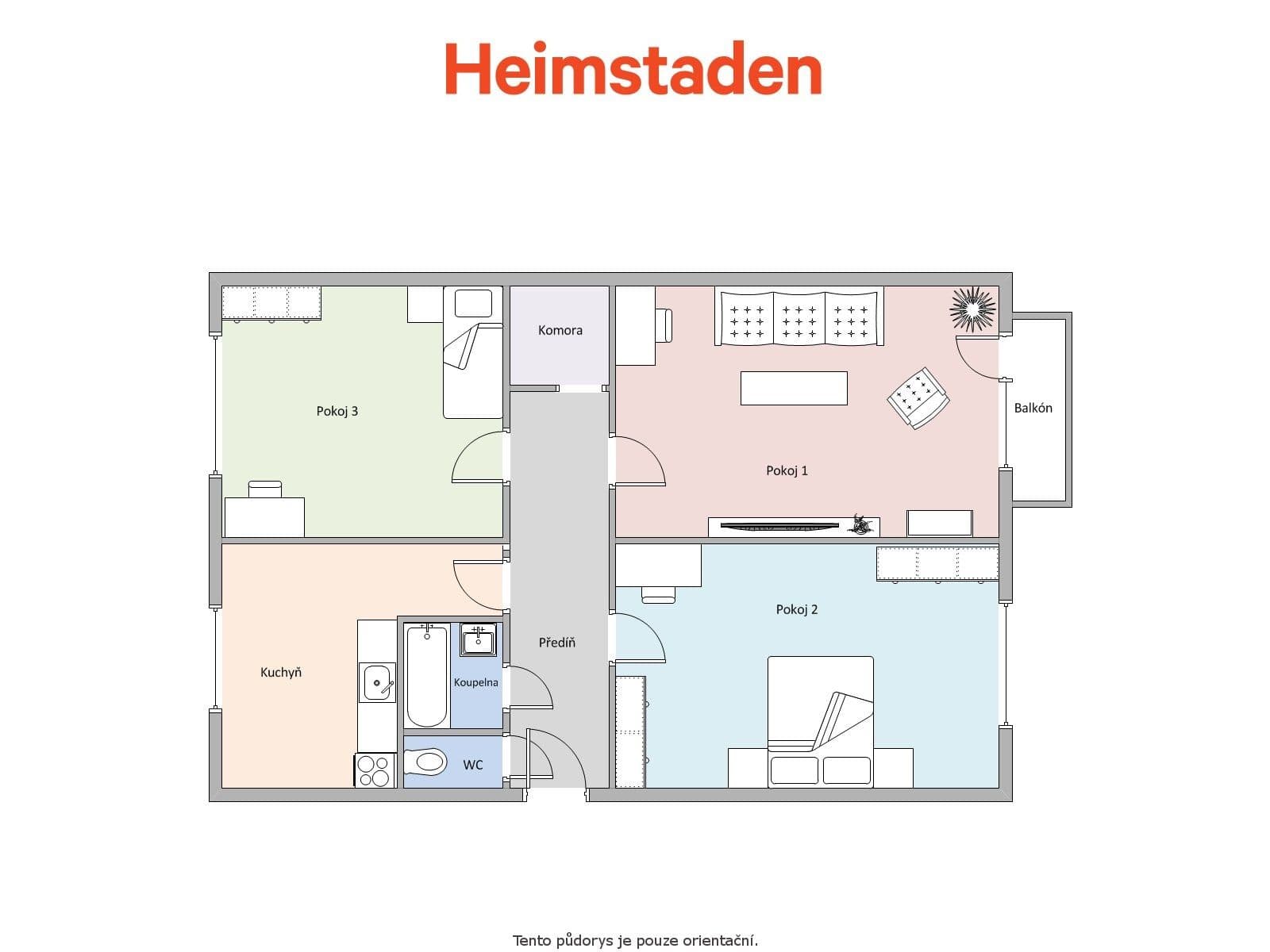 Prenájom bytu 3-izbový 76 m², Osvobození, Orlová, Moravskoslezský kraj Prenájom bytu 3-izbový 76 m², Osvobození, Orlová, Moravskoslezský kraj