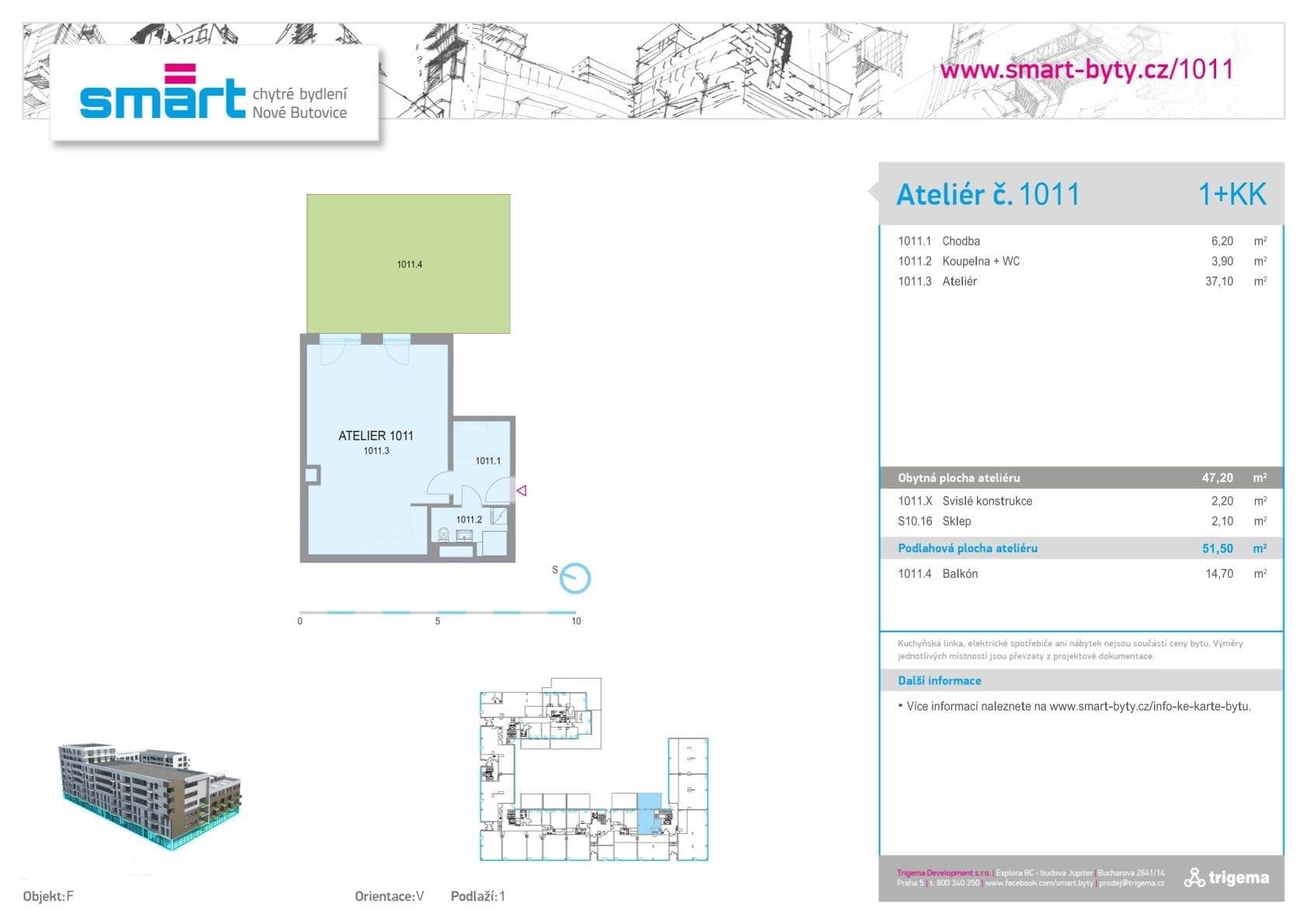 Prenájom bytu 1-izbový 50 m², Petržílkova, Praha, Praha Prenájom bytu 1-izbový 50 m², Petržílkova, Praha, Praha