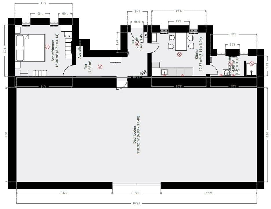 Prenájom bytu 2-izbový 143 m², Jeruzalémská, Praha, Praha Prenájom bytu 2-izbový 143 m², Jeruzalémská, Praha, Praha