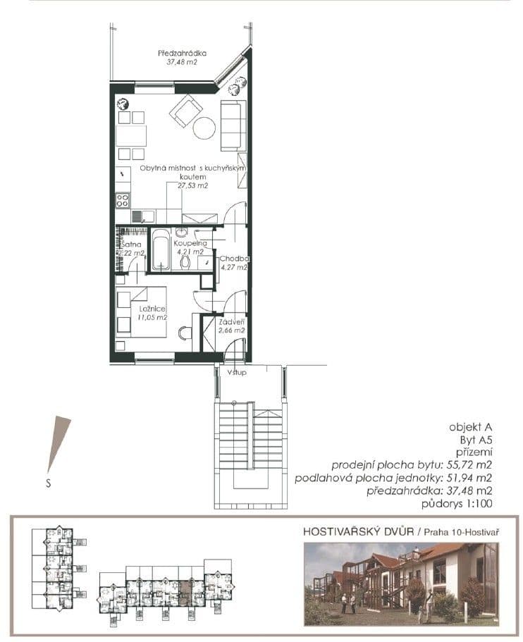 Prenájom bytu 2-izbový 52 m², Kozinovo náměstí, Praha, Praha Prenájom bytu 2-izbový 52 m², Kozinovo náměstí, Praha, Praha