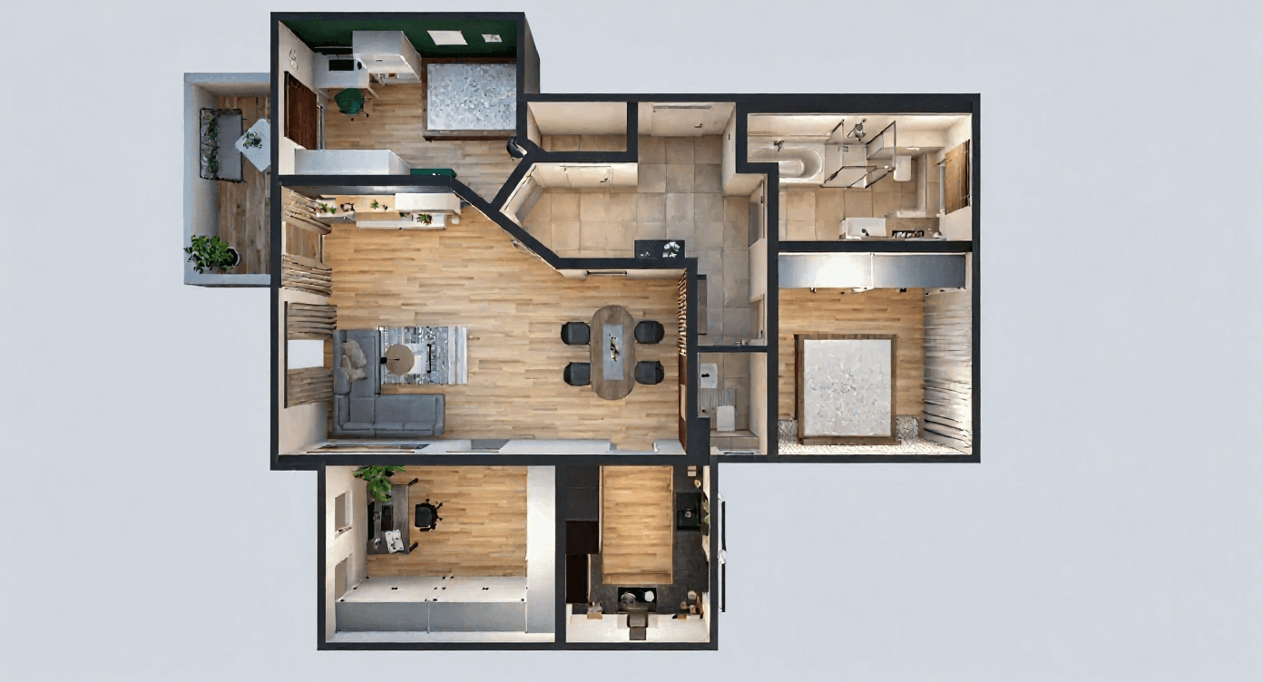 Prenájom bytu 4-izbový 104 m², Augsburg, Bavorsko Prenájom bytu 4-izbový 104 m², Augsburg, Bavorsko