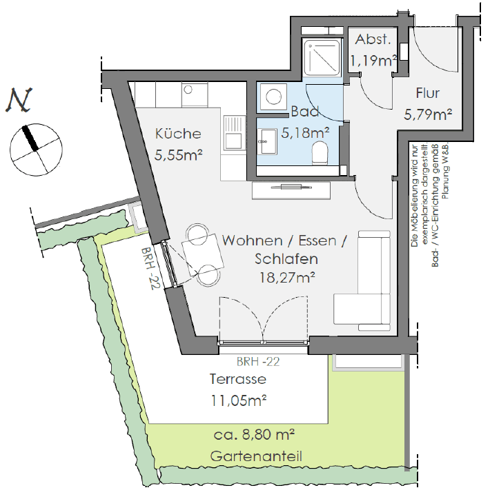 Prenájom bytu 1-izbový 39 m², Goerdelerstraße 33, Offenbach, Hesensko Prenájom bytu 1-izbový 39 m², Goerdelerstraße 33, Offenbach, Hesensko
