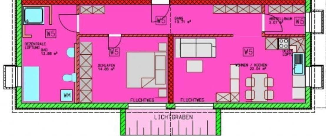 Prenájom bytu 2-izbový 73 m², Baldungstraße 4a, Töging, Bavorsko Prenájom bytu 2-izbový 73 m², Baldungstraße 4a, Töging, Bavorsko