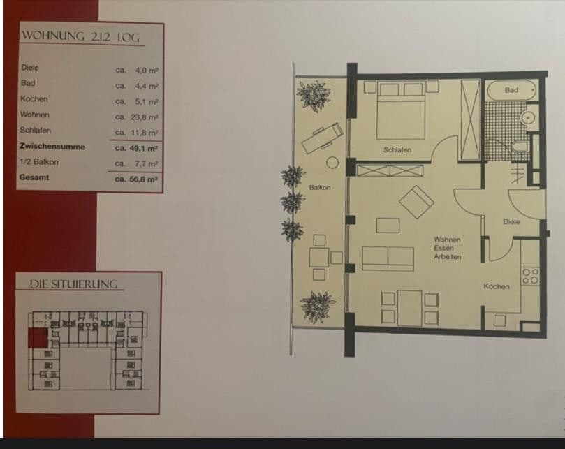 Prenájom bytu 2-izbový 57 m², München, Bavorsko Prenájom bytu 2-izbový 57 m², München, Bavorsko