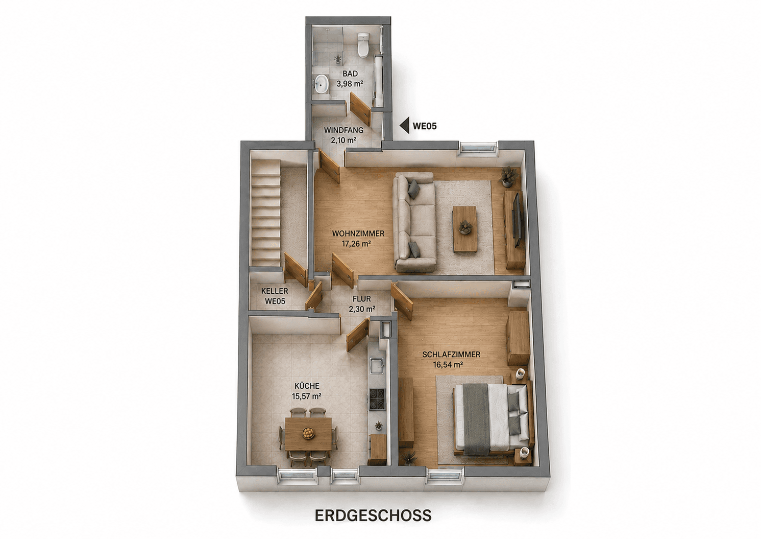 Prenájom bytu 2-izbový 58 m², Lingenfeld, Porýnie-Falcko Prenájom bytu 2-izbový 58 m², Lingenfeld, Porýnie-Falcko