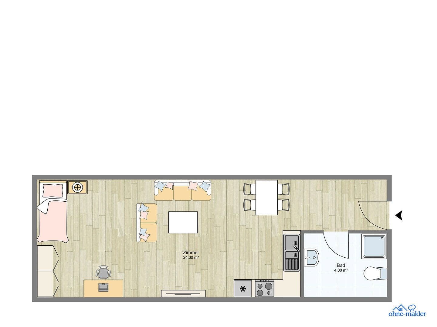 Prenájom bytu 3-izbový 80 m², Perleberg, Brandenbursko Prenájom bytu 3-izbový 80 m², Perleberg, Brandenbursko