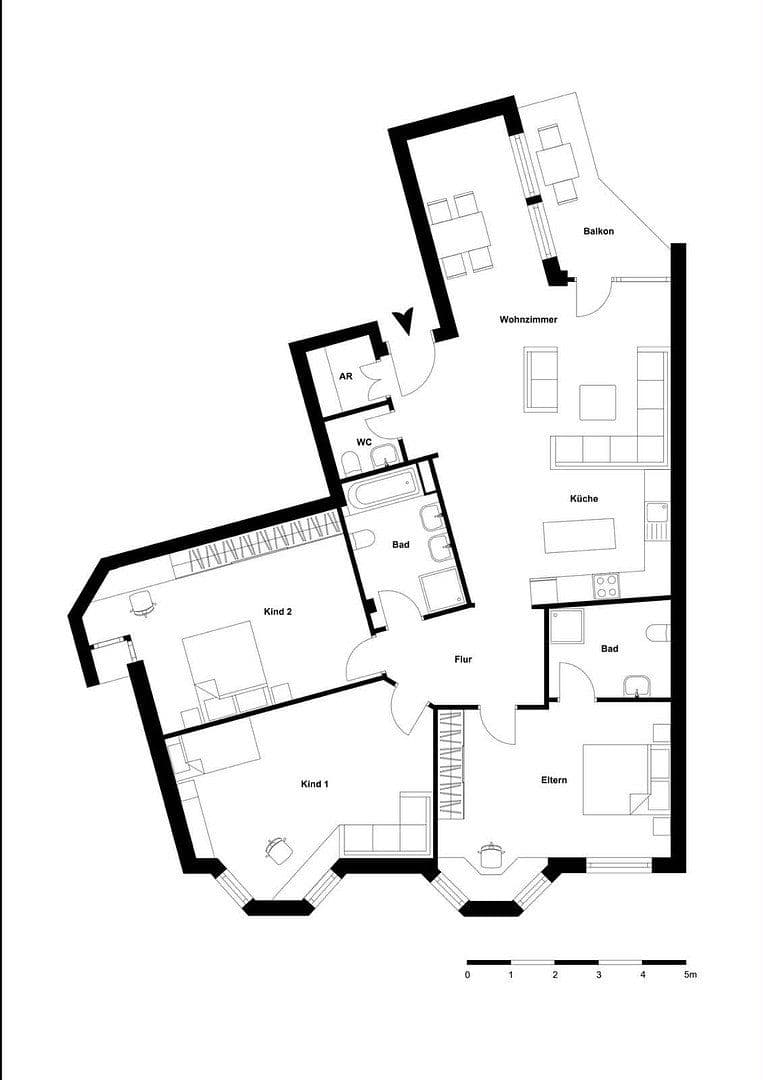 Prenájom bytu 4-izbový 135 m², Färberstr. 100, Düsseldorf, Severné Porýnie - Westfálsko Prenájom bytu 4-izbový 135 m², Färberstr. 100, Düsseldorf, Severné Porýnie - Westfálsko