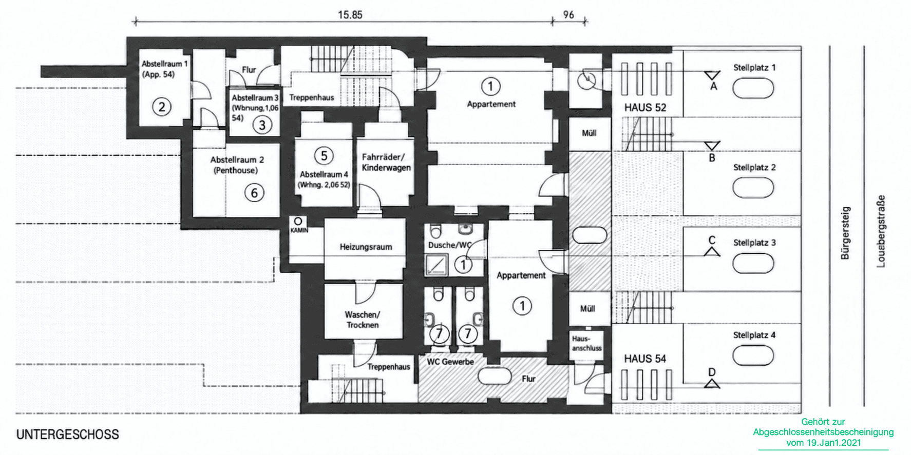 Predaj kancelárie 205 m², Lousbergstraße 52/54, Aachen, Severné Porýnie - Westfálsko Predaj kancelárie 205 m², Lousbergstraße 52/54, Aachen, Severné Porýnie - Westfálsko
