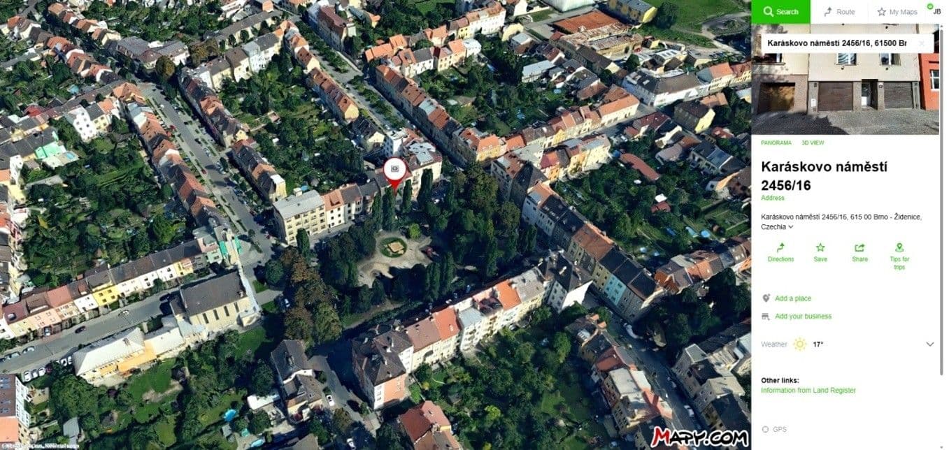 Prenájom bytu 1-izbový 22 m², Karáskovo náměstí, Brno, Jihomoravský kraj Prenájom bytu 1-izbový 22 m², Karáskovo náměstí, Brno, Jihomoravský kraj
