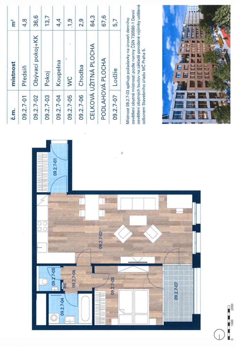 Prenájom bytu 2-izbový 64 m², Albrightové, Praha, Praha Prenájom bytu 2-izbový 64 m², Albrightové, Praha, Praha