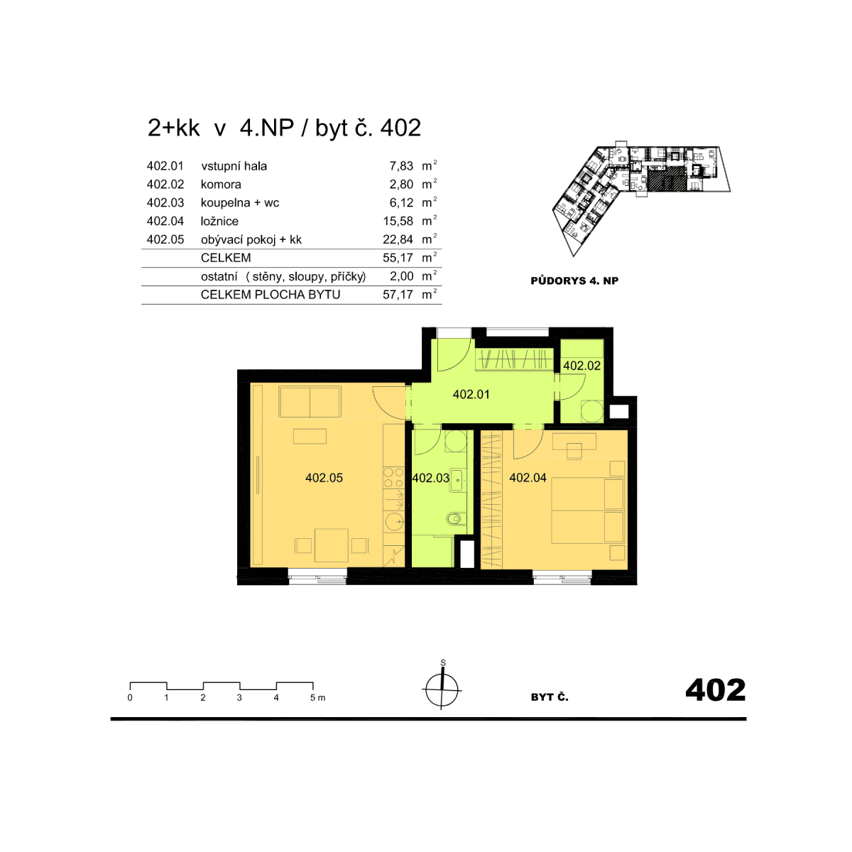 Prenájom bytu 2-izbový 55 m², V jehličí, Praha, Praha Prenájom bytu 2-izbový 55 m², V jehličí, Praha, Praha