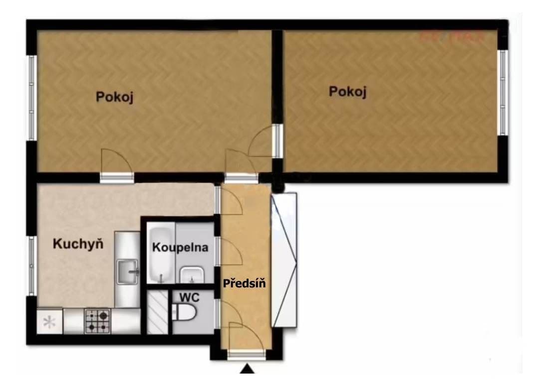 Predaj bytu 2-izbový 52 m², U Páté baterie, Praha, Praha Predaj bytu 2-izbový 52 m², U Páté baterie, Praha, Praha