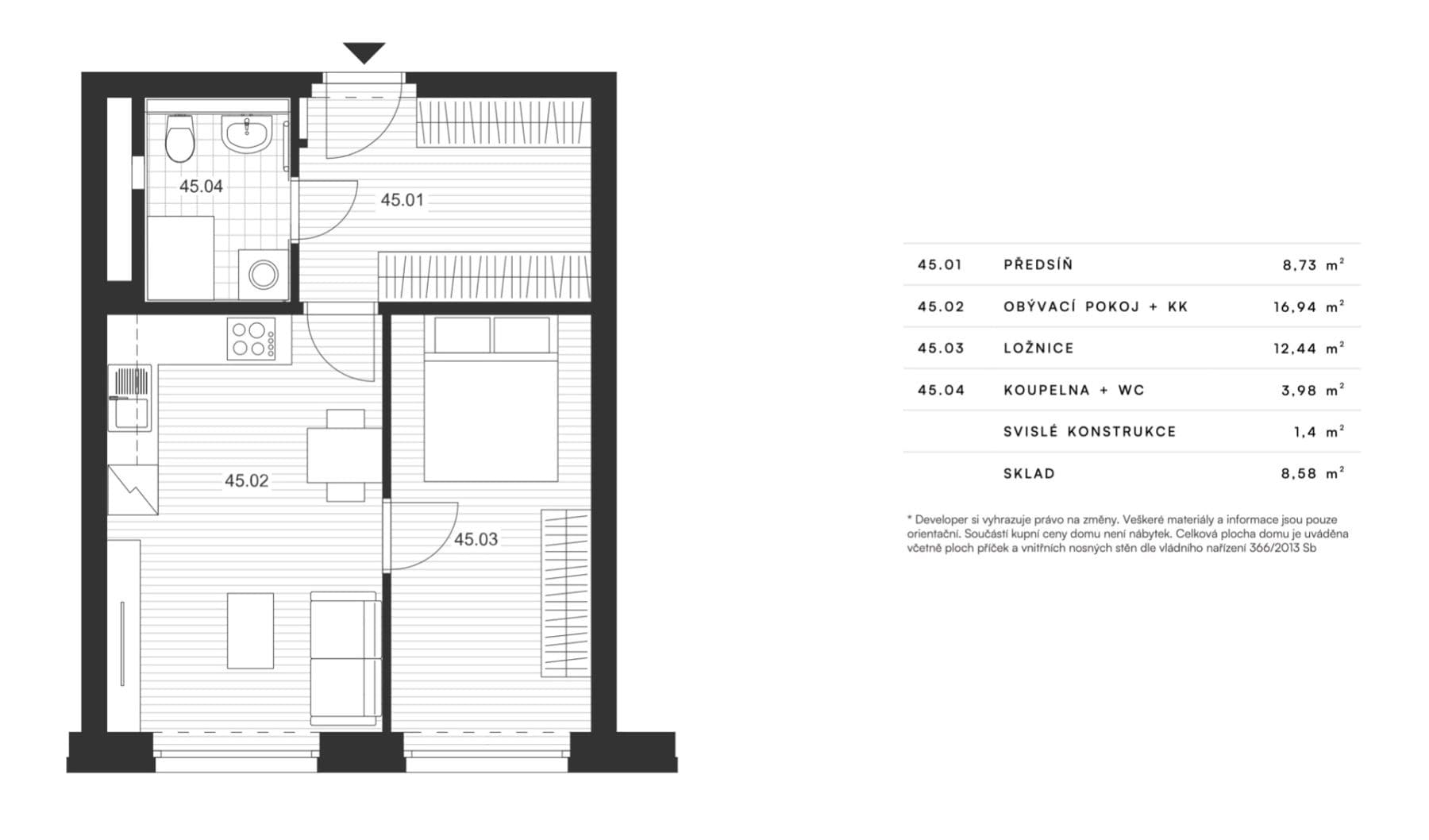 Prenájom bytu 2-izbový 43 m², Pšeničná, Hořovice, Středočeský kraj Prenájom bytu 2-izbový 43 m², Pšeničná, Hořovice, Středočeský kraj