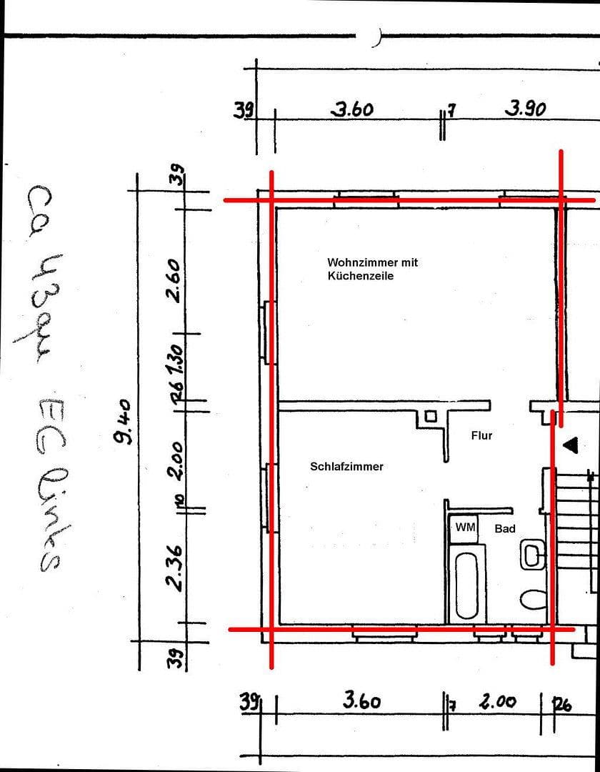 Prenájom bytu 2-izbový 43 m², Abteisiedlung 17, Oberlungwitz, Sasko Prenájom bytu 2-izbový 43 m², Abteisiedlung 17, Oberlungwitz, Sasko