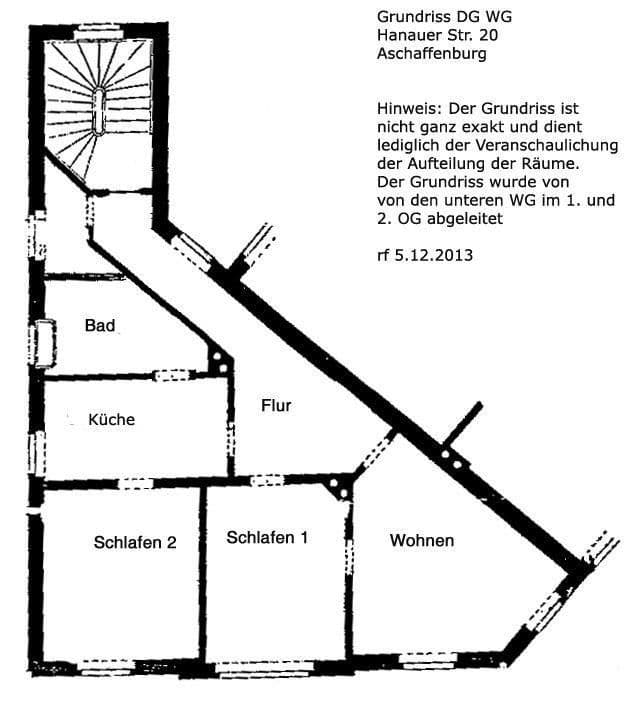 Prenájom bytu 3-izbový 83 m², Aschaffenburg, Bavorsko Prenájom bytu 3-izbový 83 m², Aschaffenburg, Bavorsko
