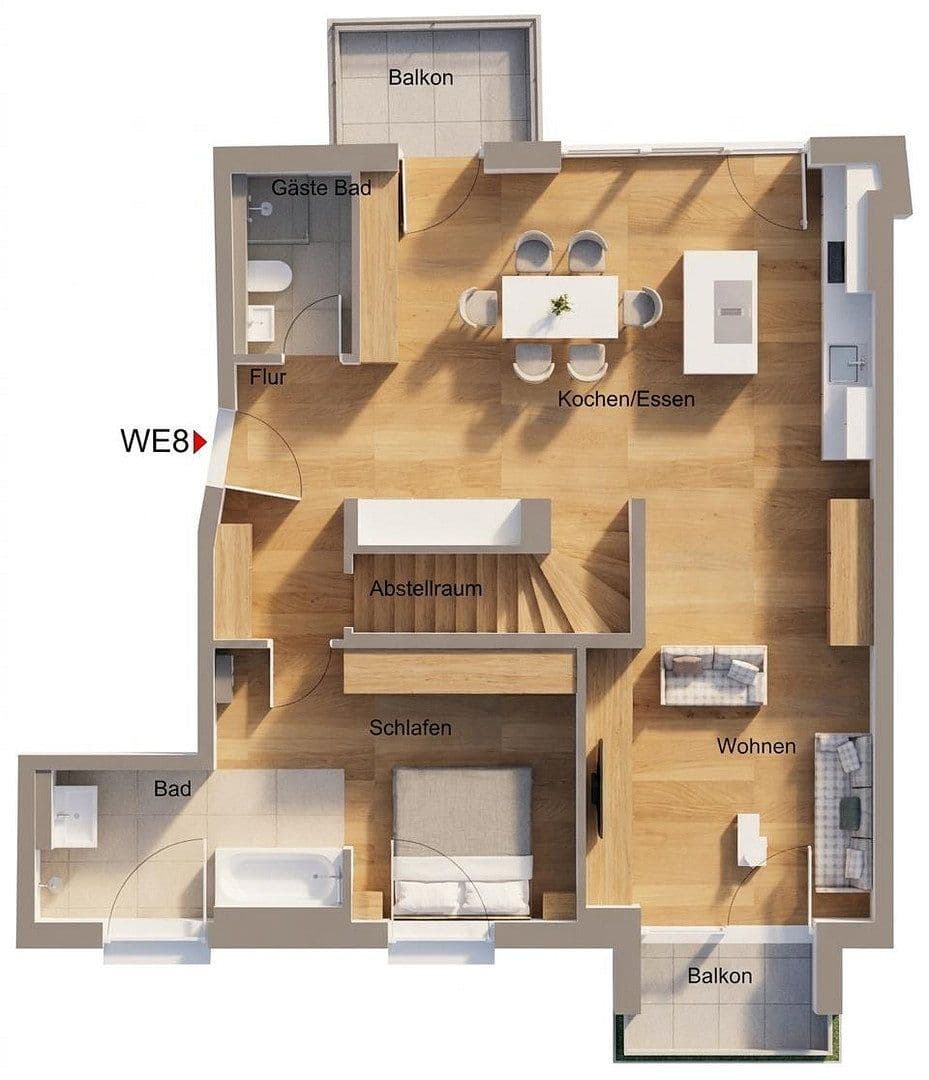Prenájom bytu 4-izbový 144 m², Lerchenfeldstraße 28, München, Bavorsko Prenájom bytu 4-izbový 144 m², Lerchenfeldstraße 28, München, Bavorsko