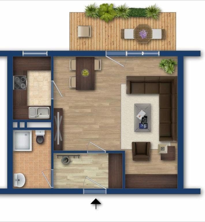 Prenájom bytu 1-izbový 38 m², Weil am Rhein, Bádensko-Wurttembersko Prenájom bytu 1-izbový 38 m², Weil am Rhein, Bádensko-Wurttembersko