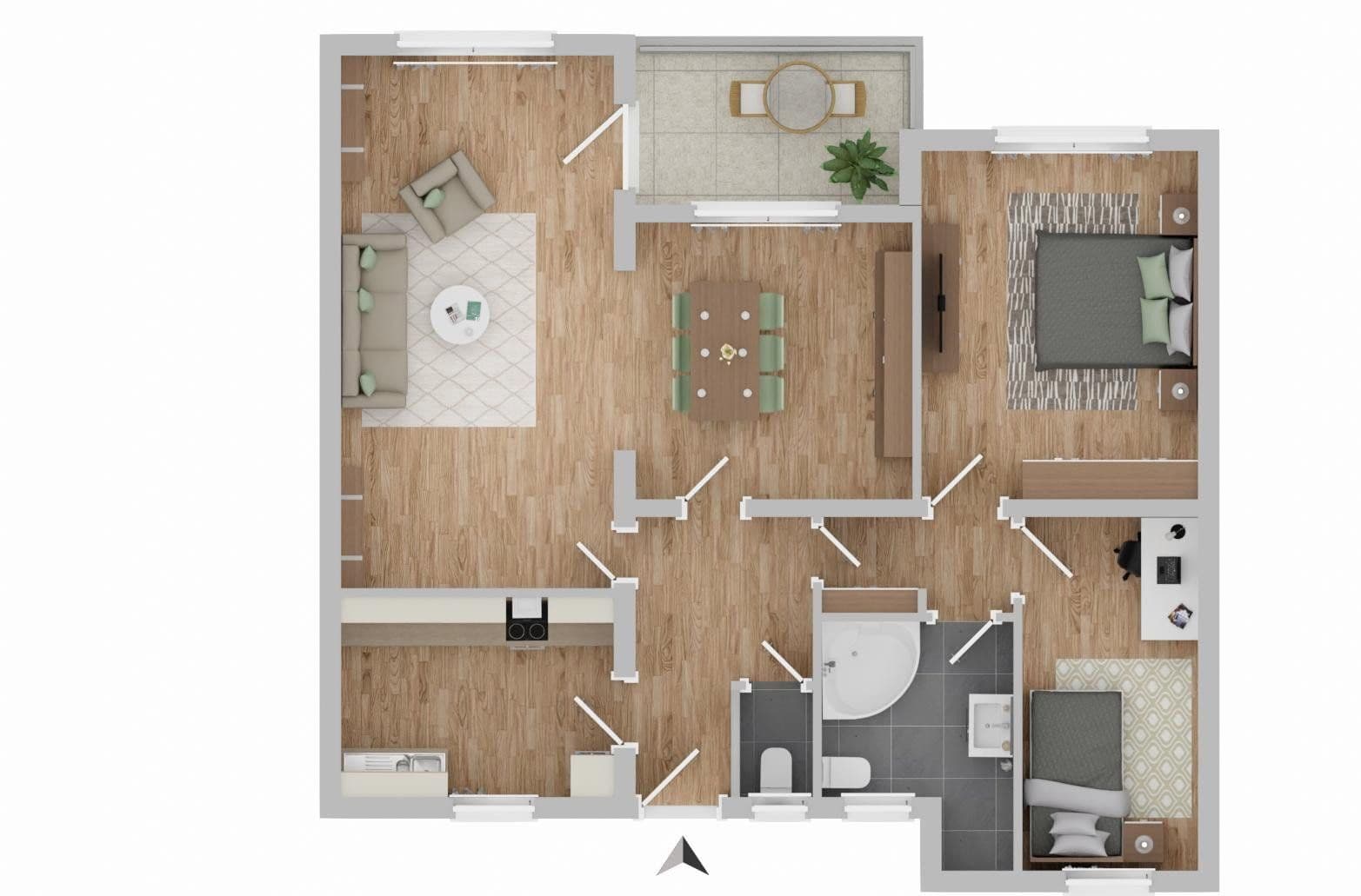 Predaj bytu 4-izbový 102 m², Max-Planck-Str. 14, Bielefeld, Severné Porýnie - Westfálsko Predaj bytu 4-izbový 102 m², Max-Planck-Str. 14, Bielefeld, Severné Porýnie - Westfálsko