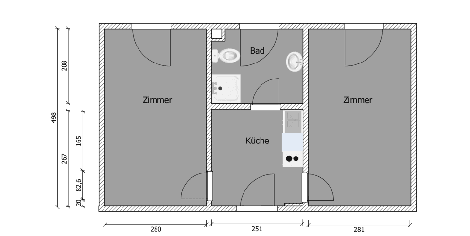 Prenájom bytu 2-izbový 42 m², Sagisdorfer Strasse 7, Halle, Sasko-Anhaltsko Prenájom bytu 2-izbový 42 m², Sagisdorfer Strasse 7, Halle, Sasko-Anhaltsko