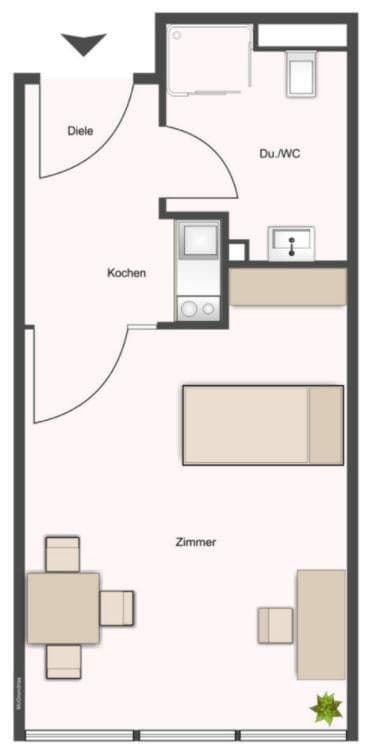 Prenájom bytu 1-izbový 24 m², Am Wald 3, Ober-Olm, Porýnie-Falcko Prenájom bytu 1-izbový 24 m², Am Wald 3, Ober-Olm, Porýnie-Falcko