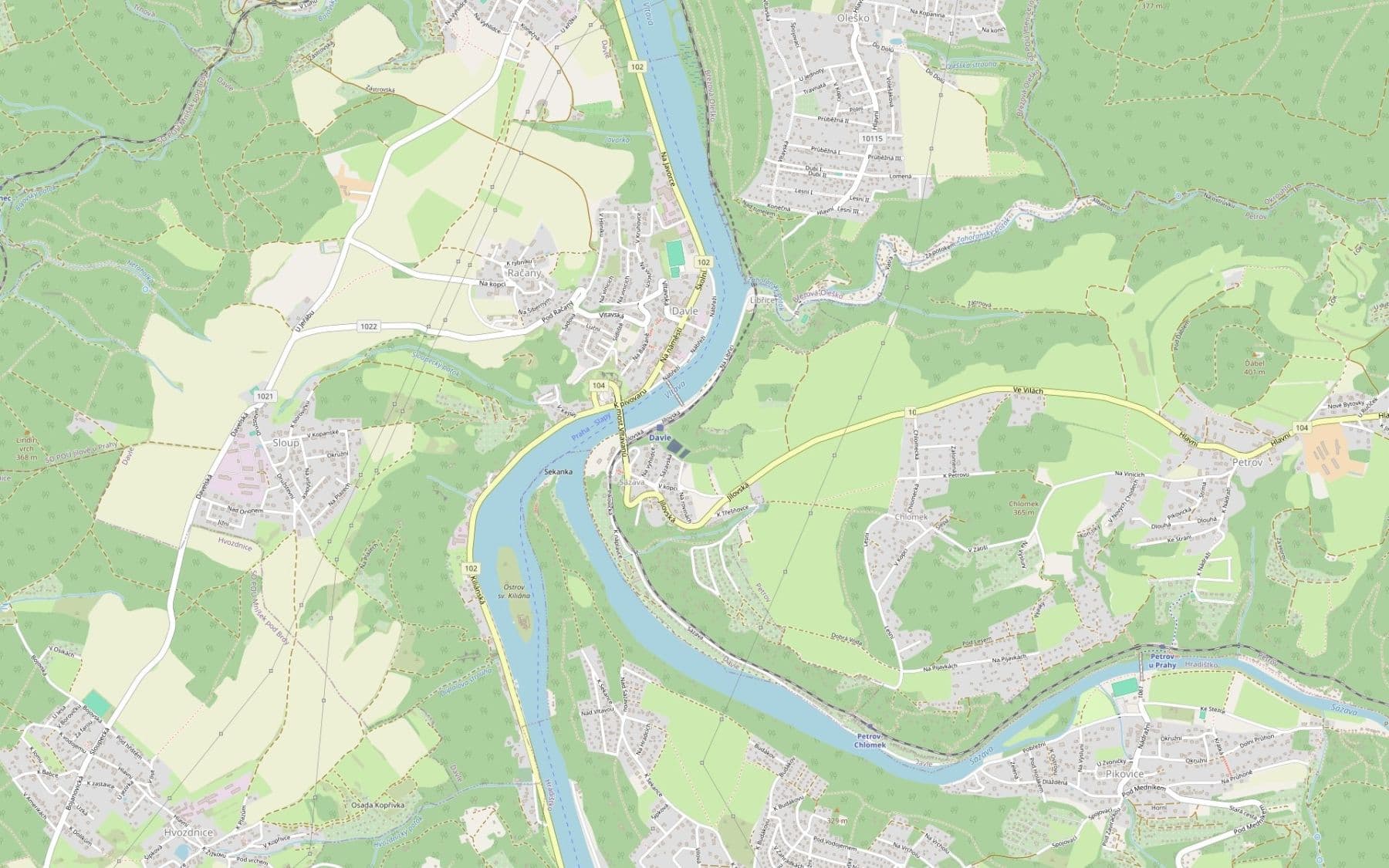 Predaj pozemku 5.284 m², Davle, Středočeský kraj Predaj pozemku 5.284 m², Davle, Středočeský kraj