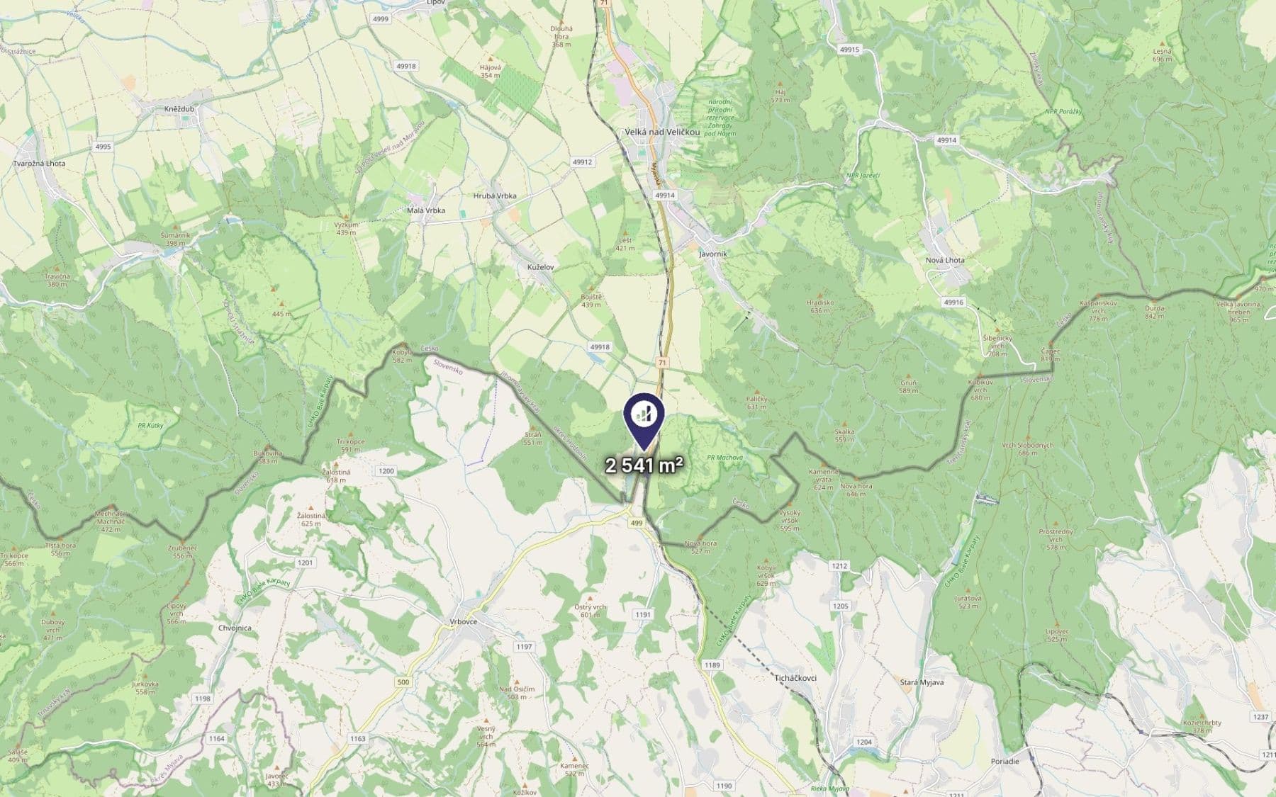 Predaj pozemku 2.541 m², Javorník, Jihomoravský kraj Predaj pozemku 2.541 m², Javorník, Jihomoravský kraj