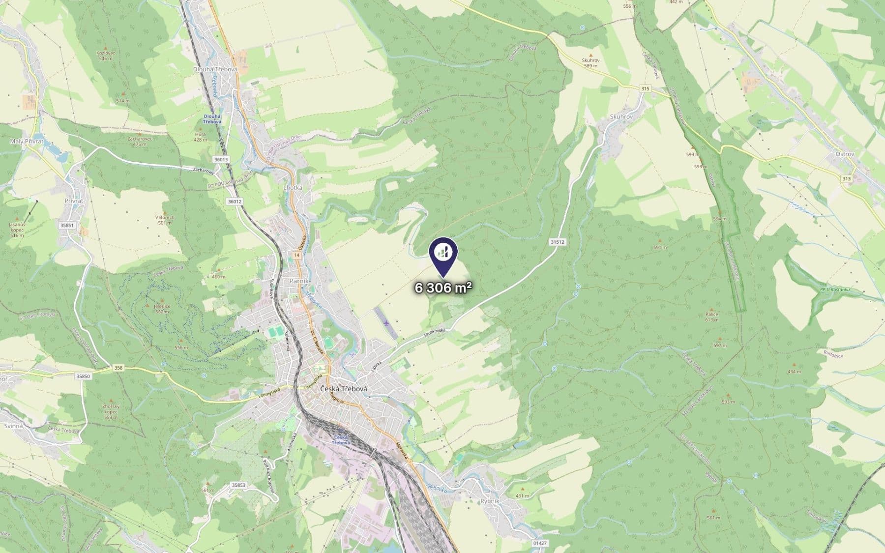Predaj pozemku 4.204 m², Česká Třebová, Pardubický kraj Predaj pozemku 4.204 m², Česká Třebová, Pardubický kraj