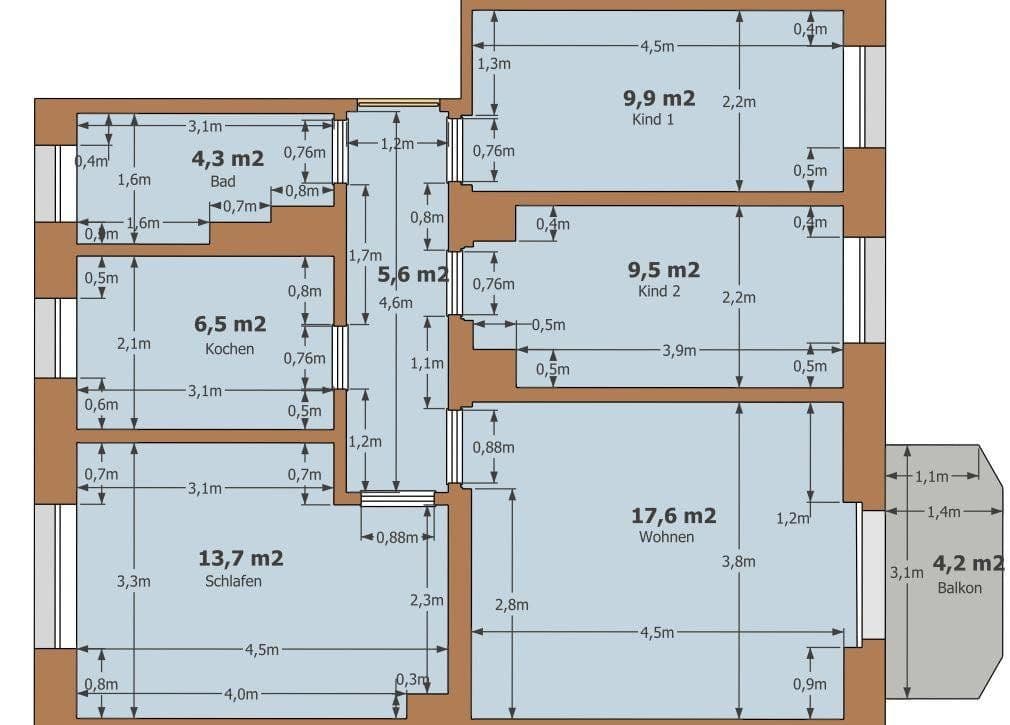Prenájom bytu 4-izbový 70 m², Roßstraße 11, Leipzig-Südost OT Liebertwolkwitz, Sasko Prenájom bytu 4-izbový 70 m², Roßstraße 11, Leipzig-Südost OT Liebertwolkwitz, Sasko