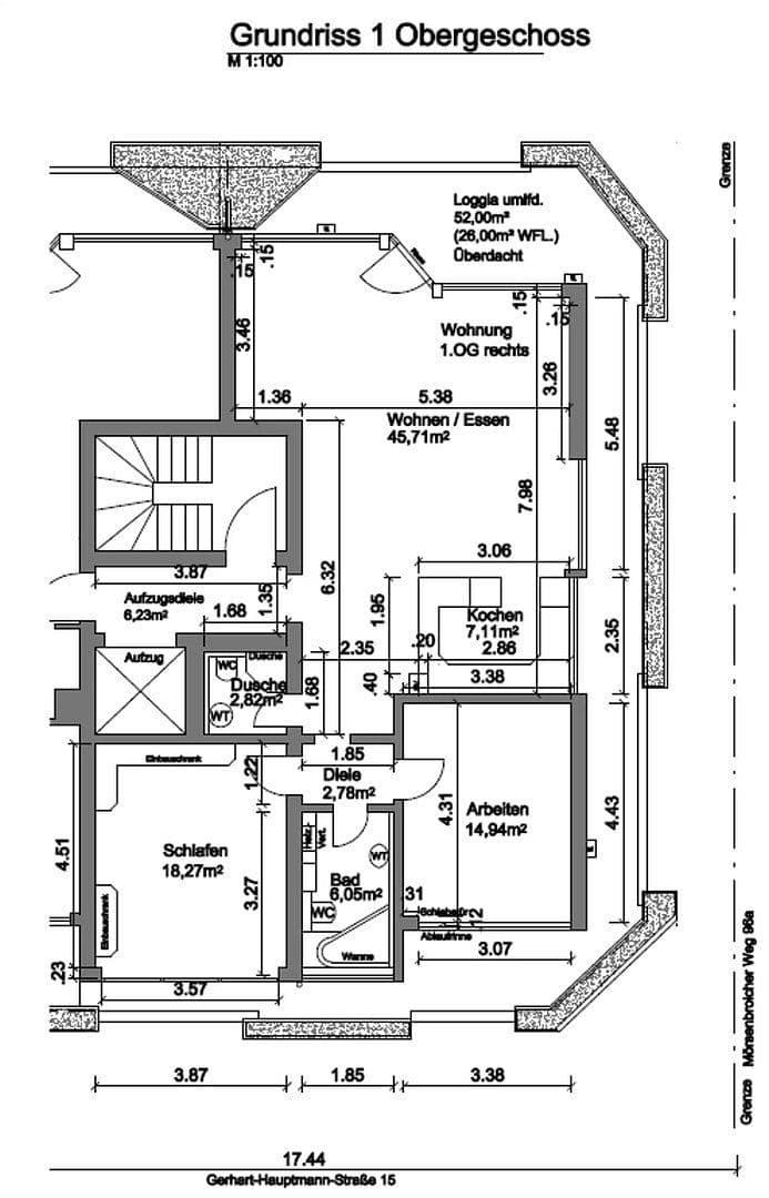 Prenájom bytu 3-izbový 124 m², Düsseldorf, Severné Porýnie - Westfálsko Prenájom bytu 3-izbový 124 m², Düsseldorf, Severné Porýnie - Westfálsko